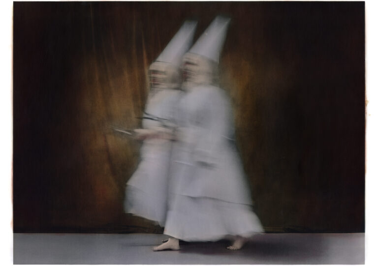 Katie Eleanor, No Hurrying, No Knife, 2024. On Being Forced To Take My Medicine. Hand-coloured silver gelatine print.