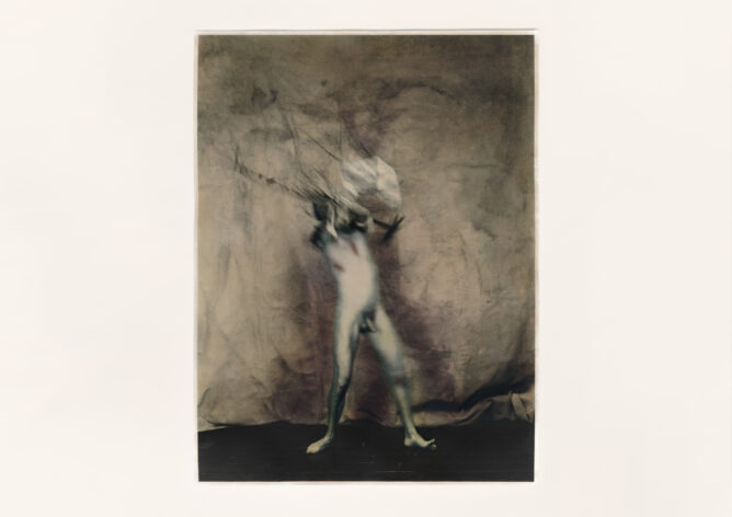 Grounding (as Icarus), 2025Katie Eleanor, Grounding (as Icarus), 2025 Triptych of hand-coloured silver gelatine prints mounted on cotton core board. 16.5" x 23.4"