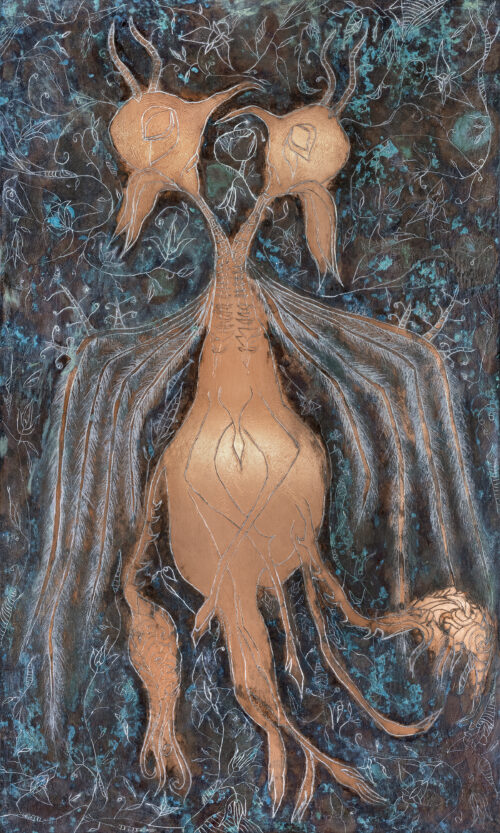 Katie Eleanor Faerie III, 2025 Engraving 9.85" x 5.9"