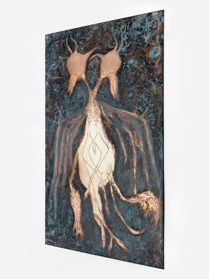Katie Eleanor Faerie III, 2025 Engraving 9.85" x 5.9"