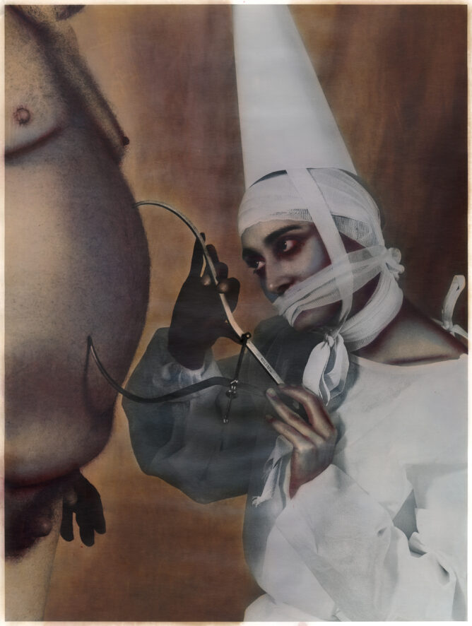 Katie Eleanor, On Casting II, 2025. Hand-coloured silver gelatine print. Artist Proof, 12" x 9.5".